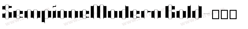 SempioneModern Bold字体转换